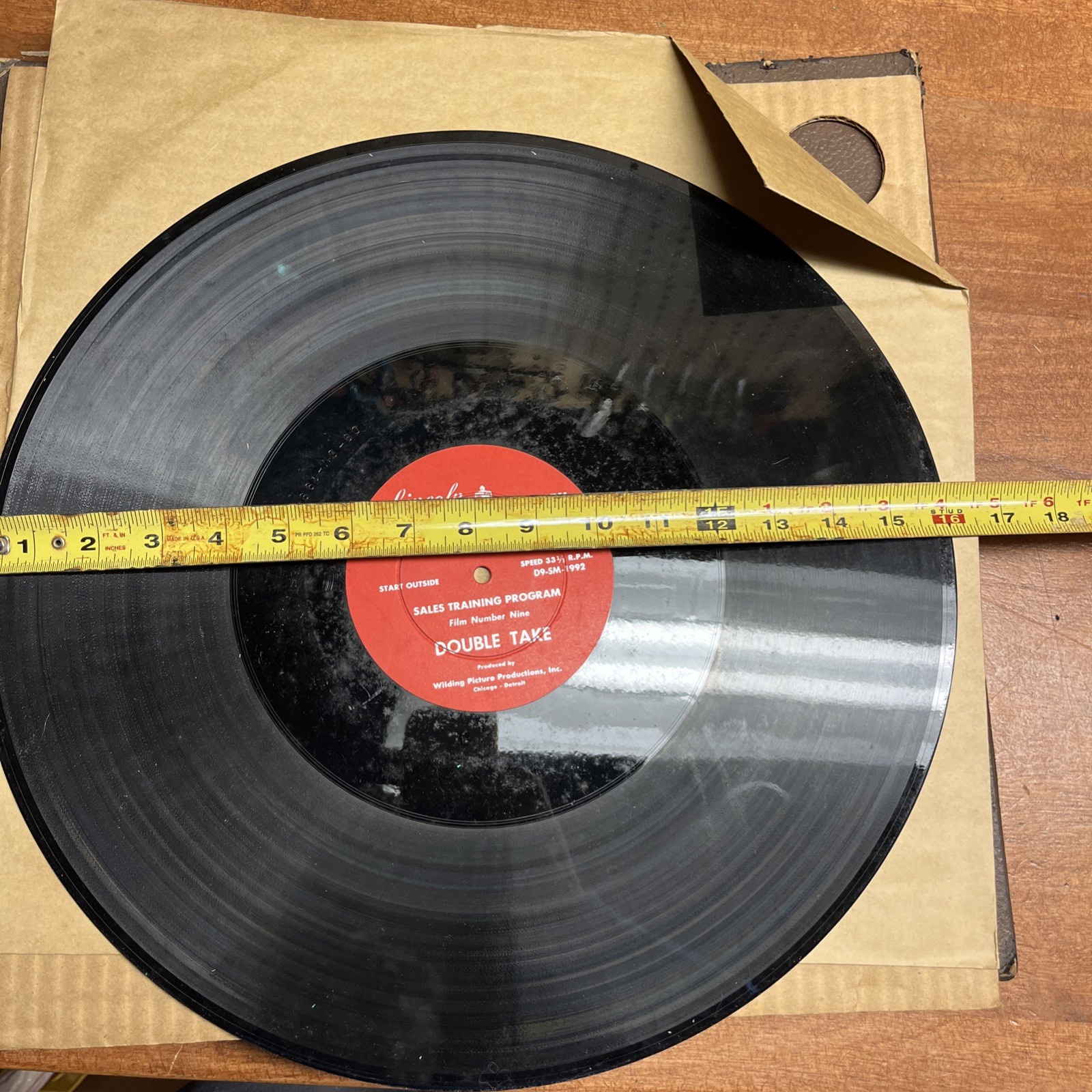 Ford Lincoln Mercury Sales Training 16” Transcription Records with Case