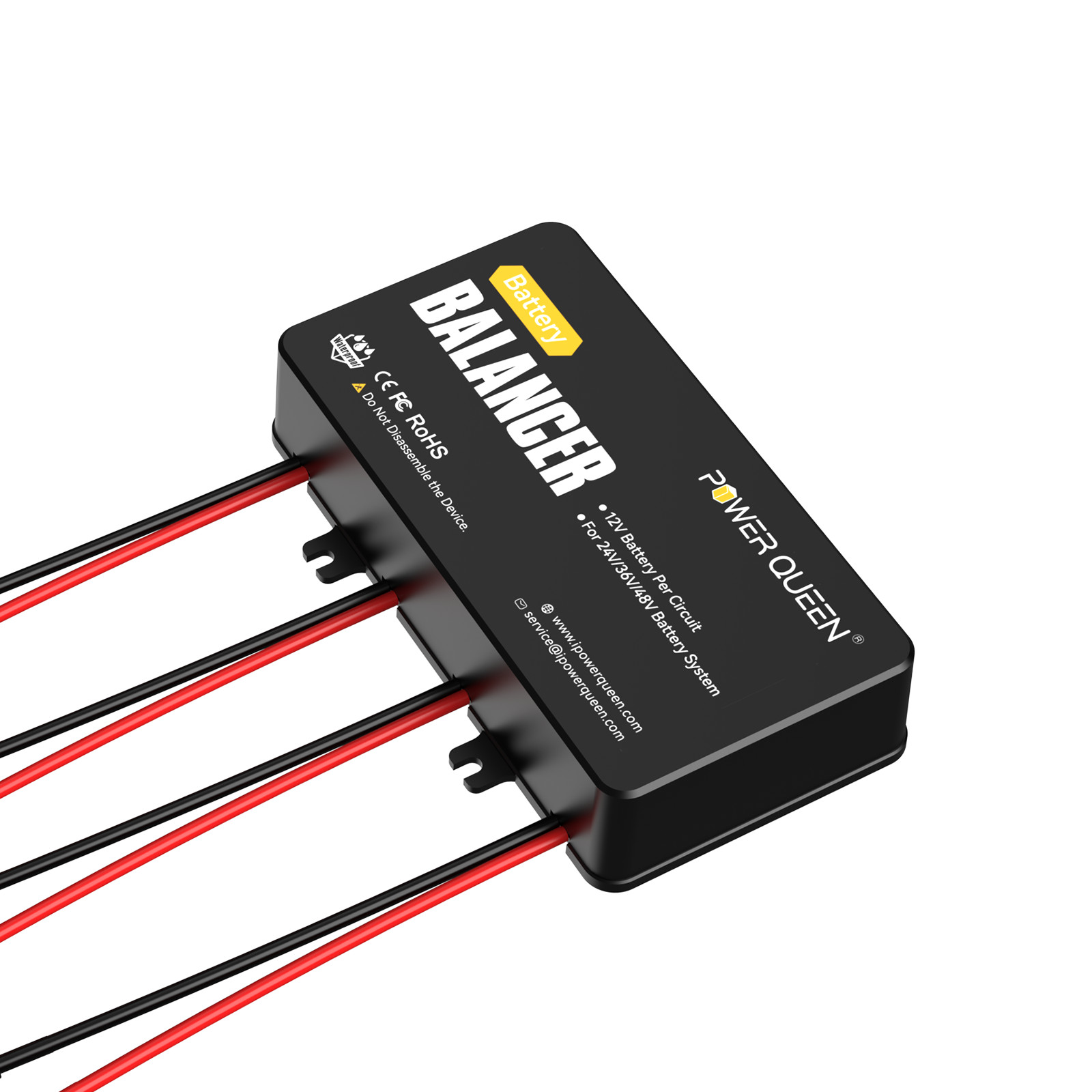 Power Queen Battery Balancer Equalizer for 24V/36V/48V System LiFePO4/AGM/Gel