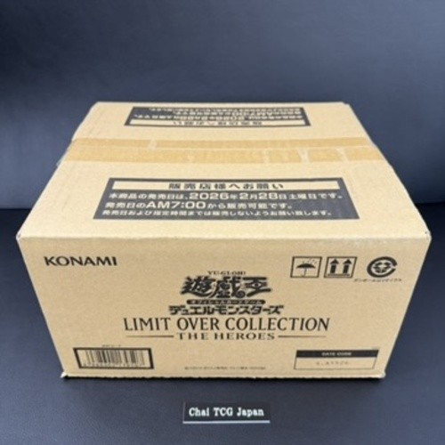 Yu-Gi-Oh! Limit Over Collection THE HEROES 1 Case 24 Box New Sealed Japanese