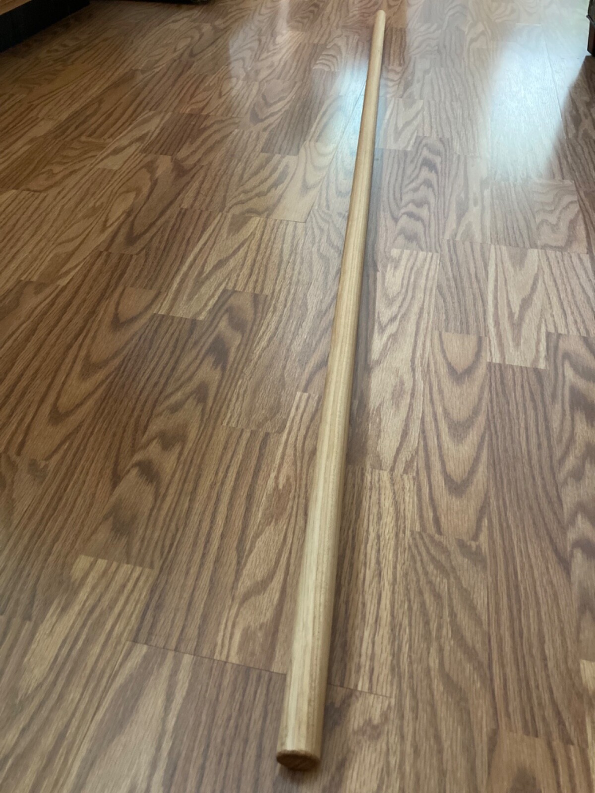 Bent Hickory Walking Staff 1-1/8" Dia. 72" (6ft.) Long,Approx 2lb Hand Finished