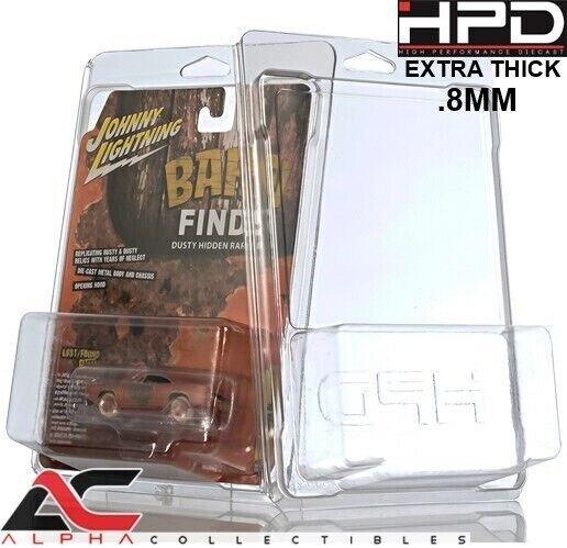 QTY 5 - HPD PROTECTOR CASE (JOHNNY LIGHTNING / AUTOWORLD) .8MM HEAVY DUTY