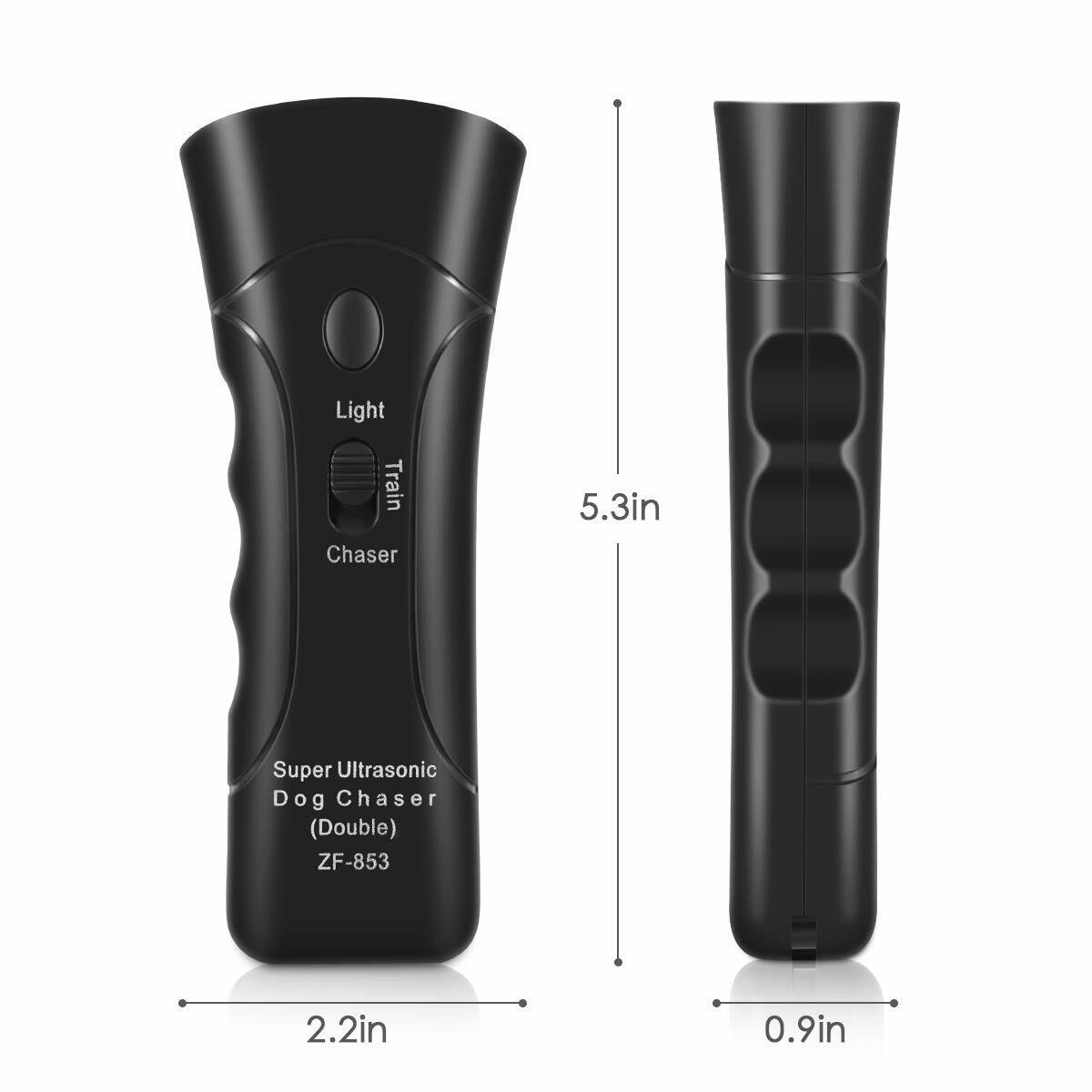 Ultrasonic Anti Dog Barking Device Pet Trainer LED Light Gentle Chaser Style LOT