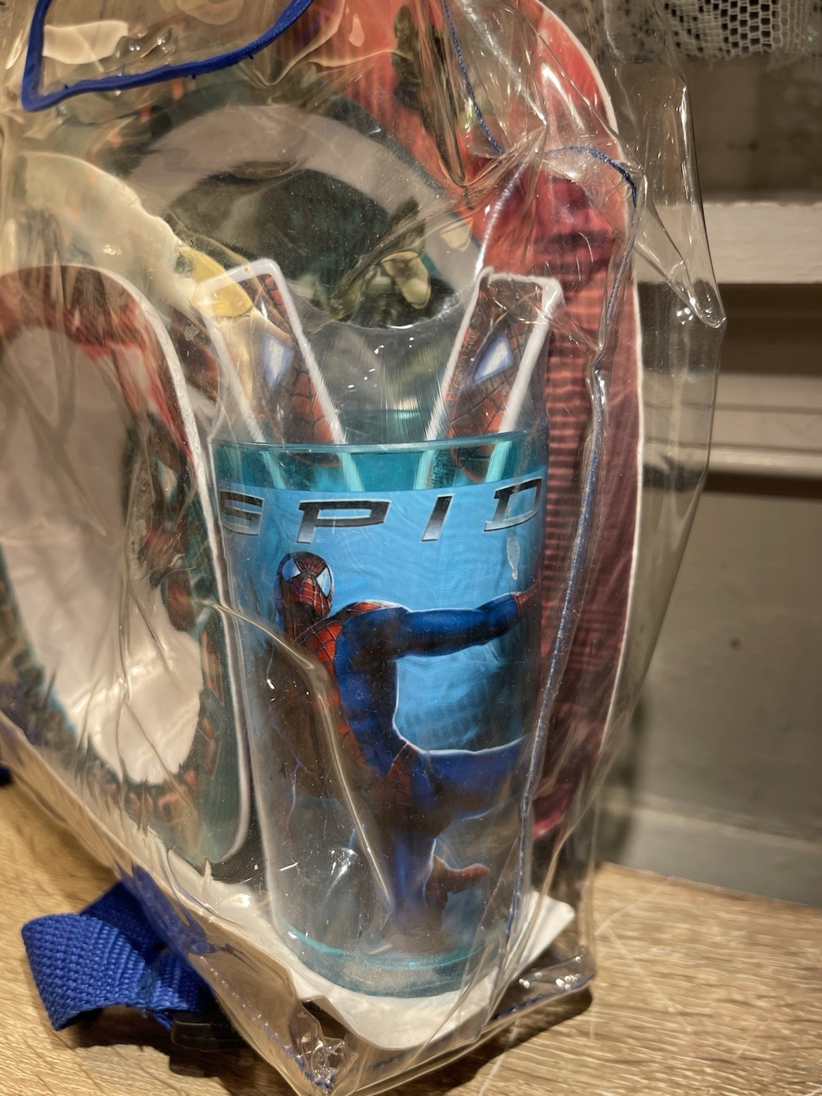 Y2K 2002 Spiderman the Movie Child Dinner Set Bowl Plate Tumbler Cup New Tobey