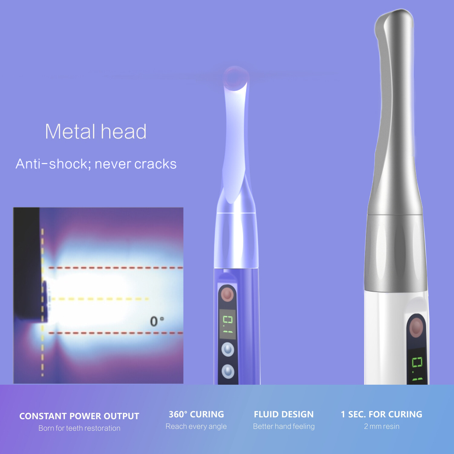 Original Woodpecker Dental i LED Plus Curing Light Lamp 1 Second Curing 2500mw