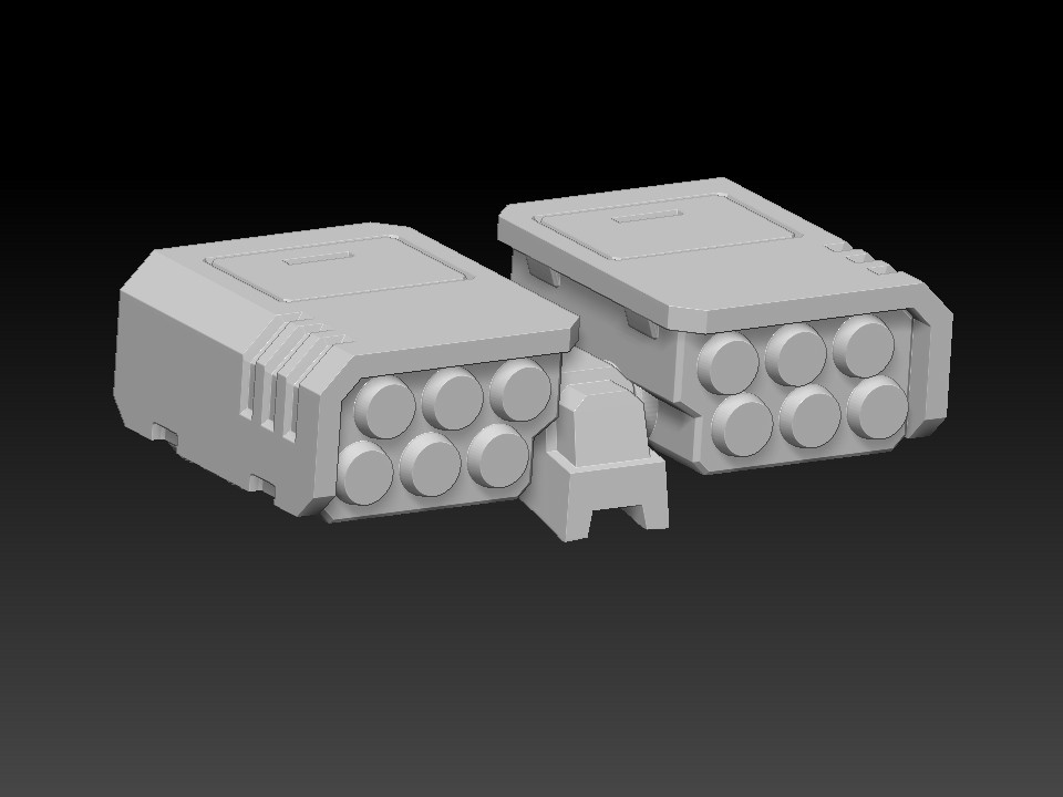 Cyclone Storm Missile Launcher - compatible with 40k terminator