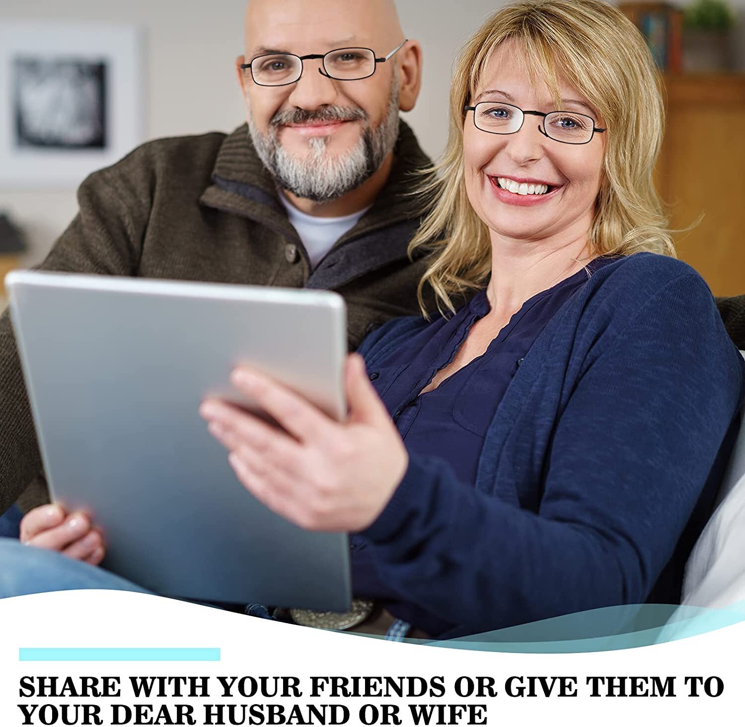 2 Pairs Anti-Blue Metal Compact Folding Light Reading Glasses With Carrying Case