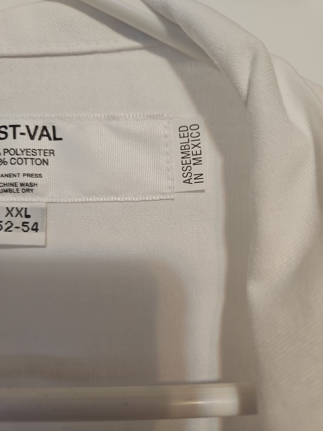 Best-Val White Chef Coat Sz XXL 52-54 New No Tags