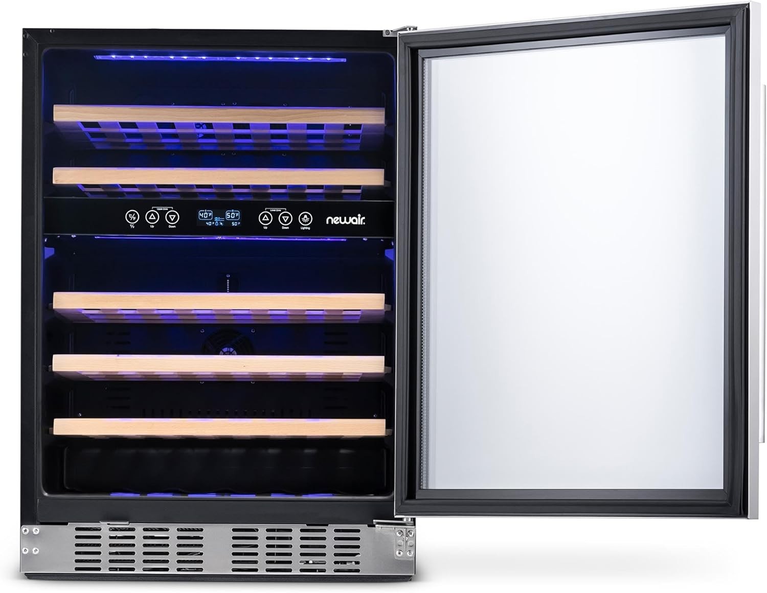 Newair NWC046SS01-RB Dual Zone Fridge with Shelves - Certified Refurbished