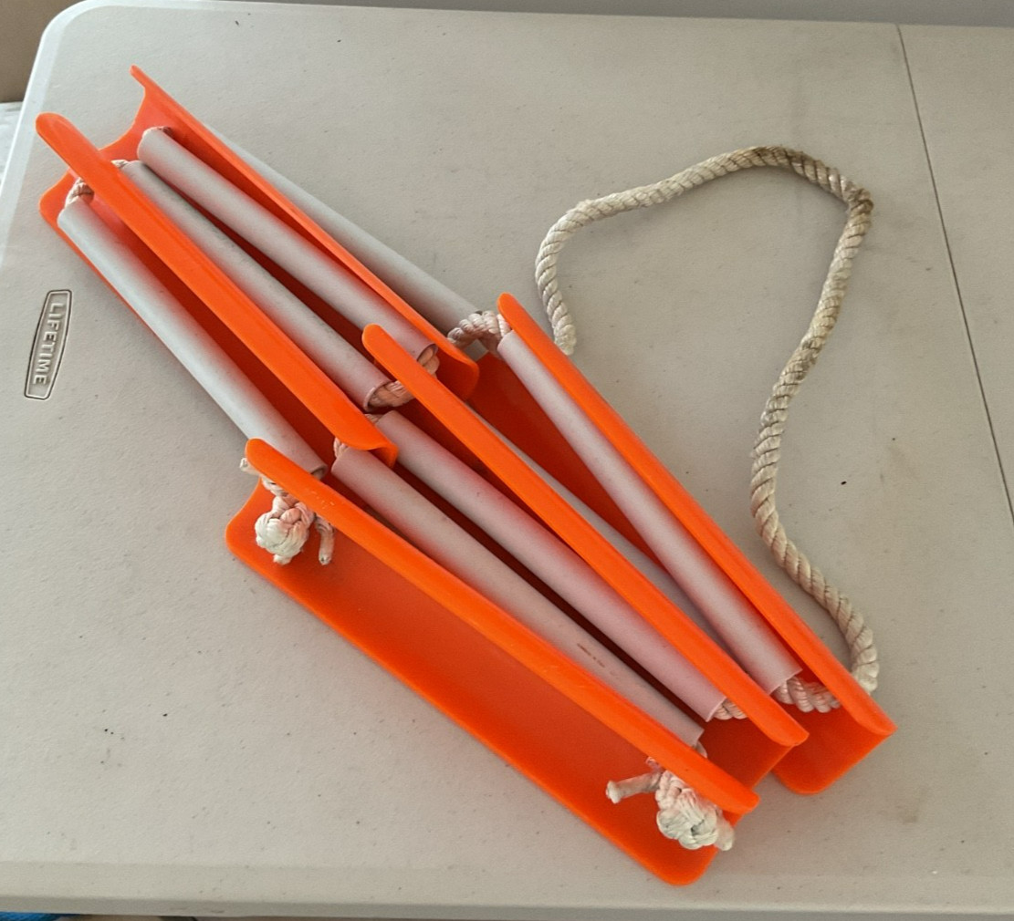 Boat Rope Ladder 5 Step Portable Marine Dock Ladder HISC