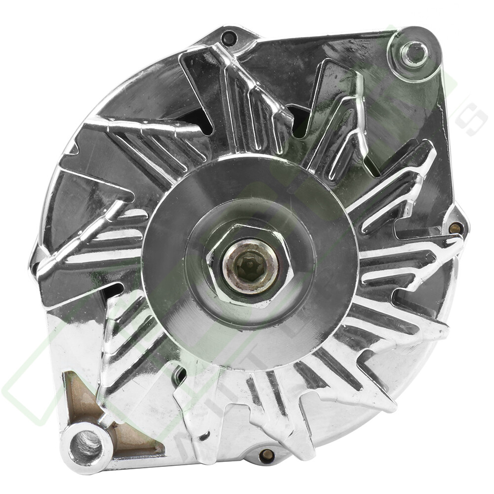 Alternator for 110Amp Chrome 1 Wire Self Exciting Street Rod GM 305 350 BBC SBC