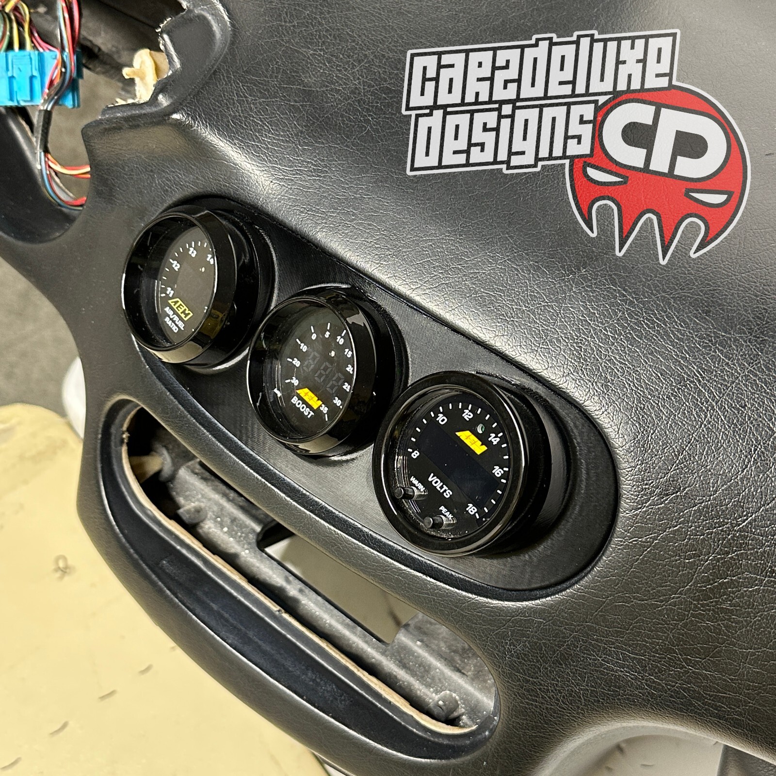 Triple gauge pod mount for 1992-1998 Del Sol replaces center vent