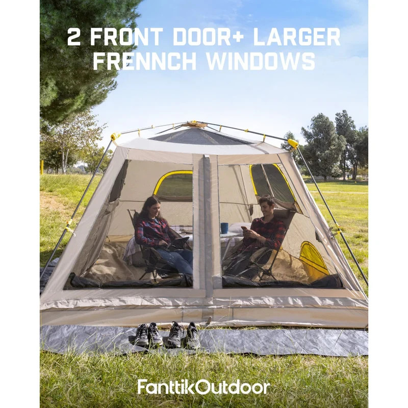 FanttikOutdoor C10 Air 10 Person Camping Tent Ultralight Design 60-Second Setup