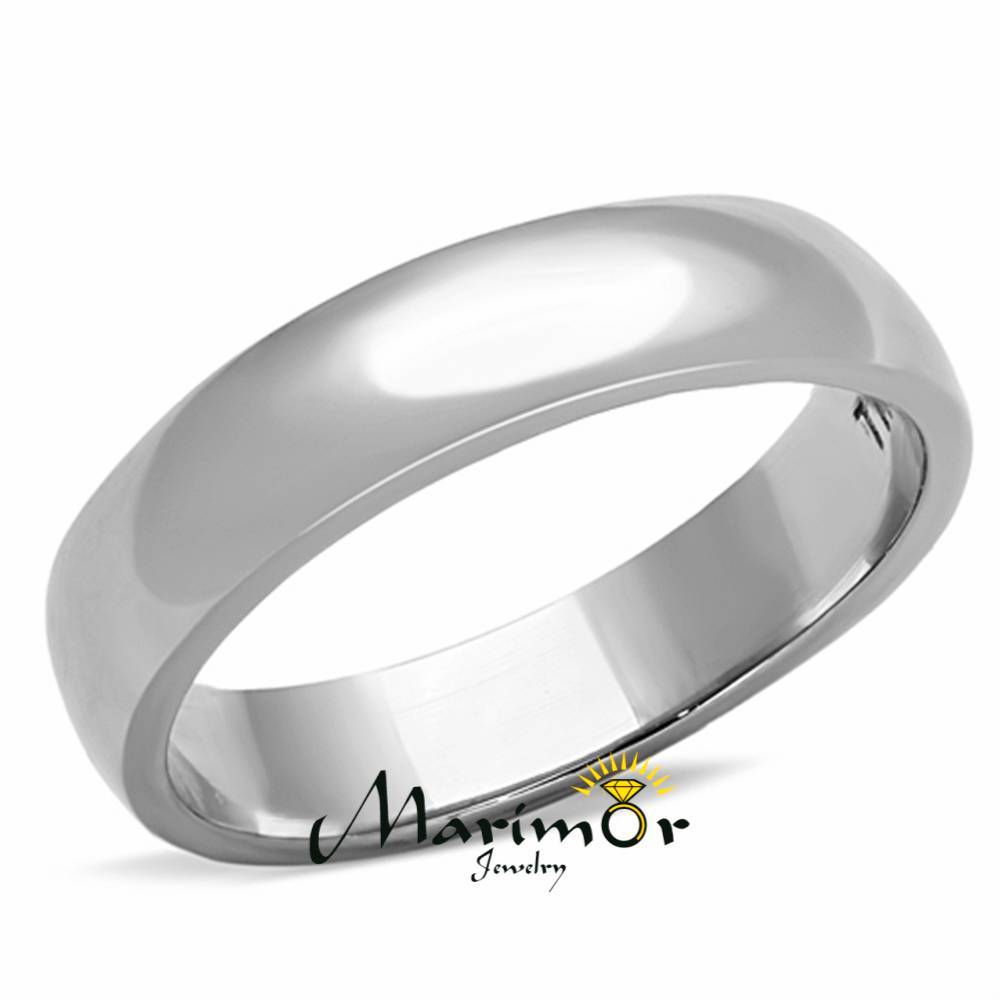 4.4mm CLASSIC STAINLESS STEEL 316, HIGH POLISHED UNISEX WEDDING BAND SIZES 5-13