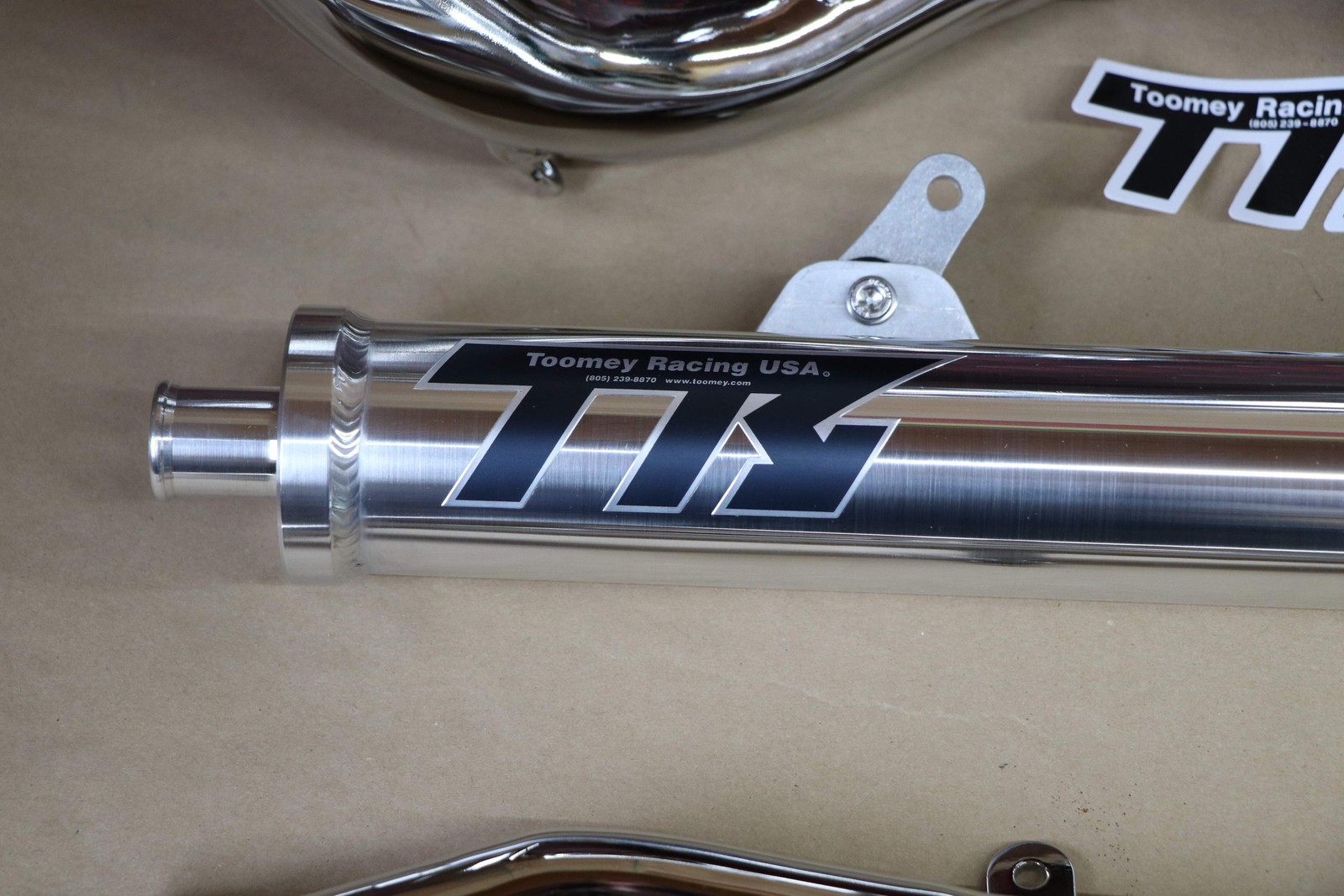 NEW Yamaha Banshee CHROME Toomey Racing T6 Pipes + T-6 silencers 1987-2006