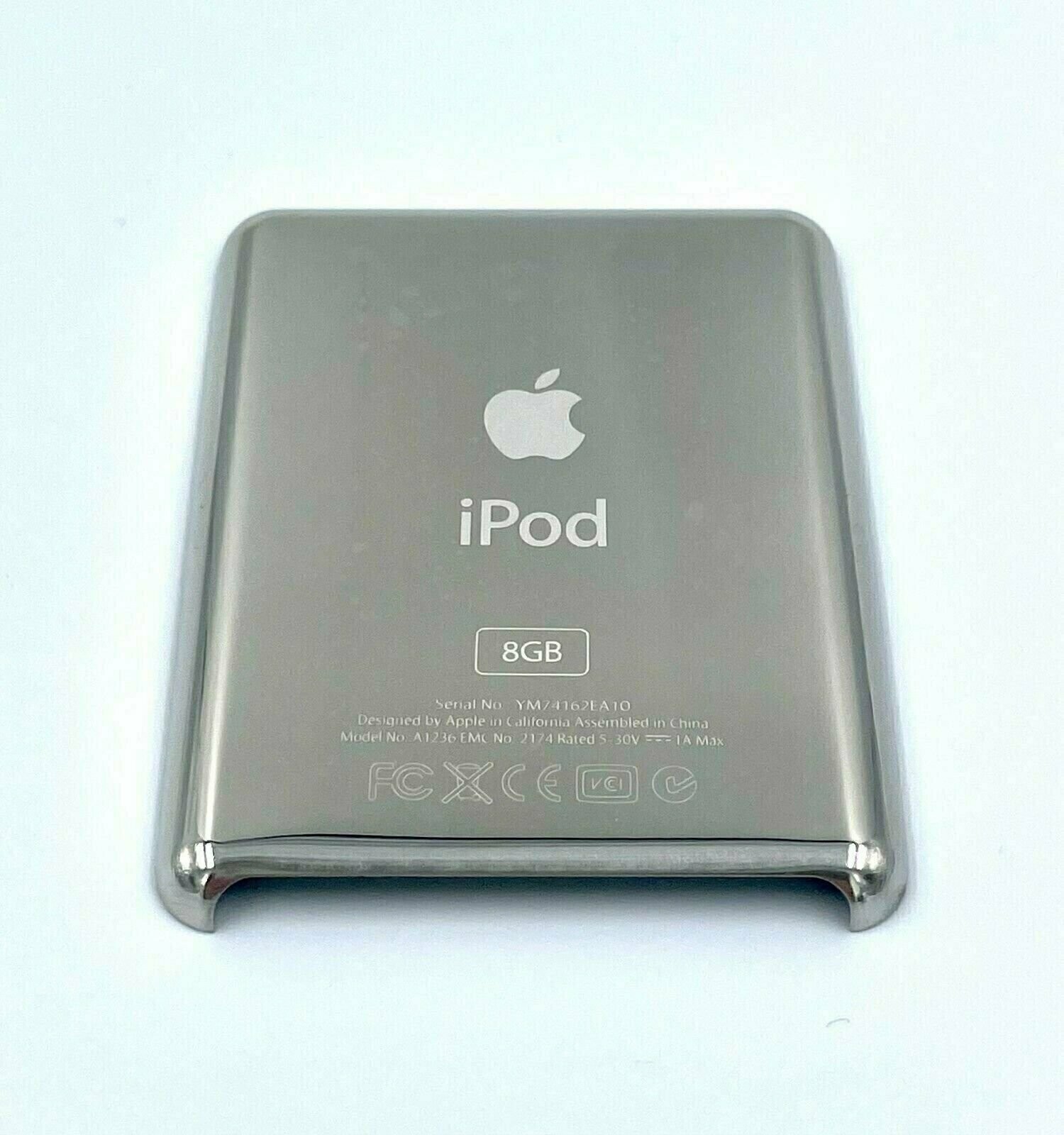 Replacement Back Housing for iPod Nano 3rd Gen 8GB Silver A1236 Shell Back Plate