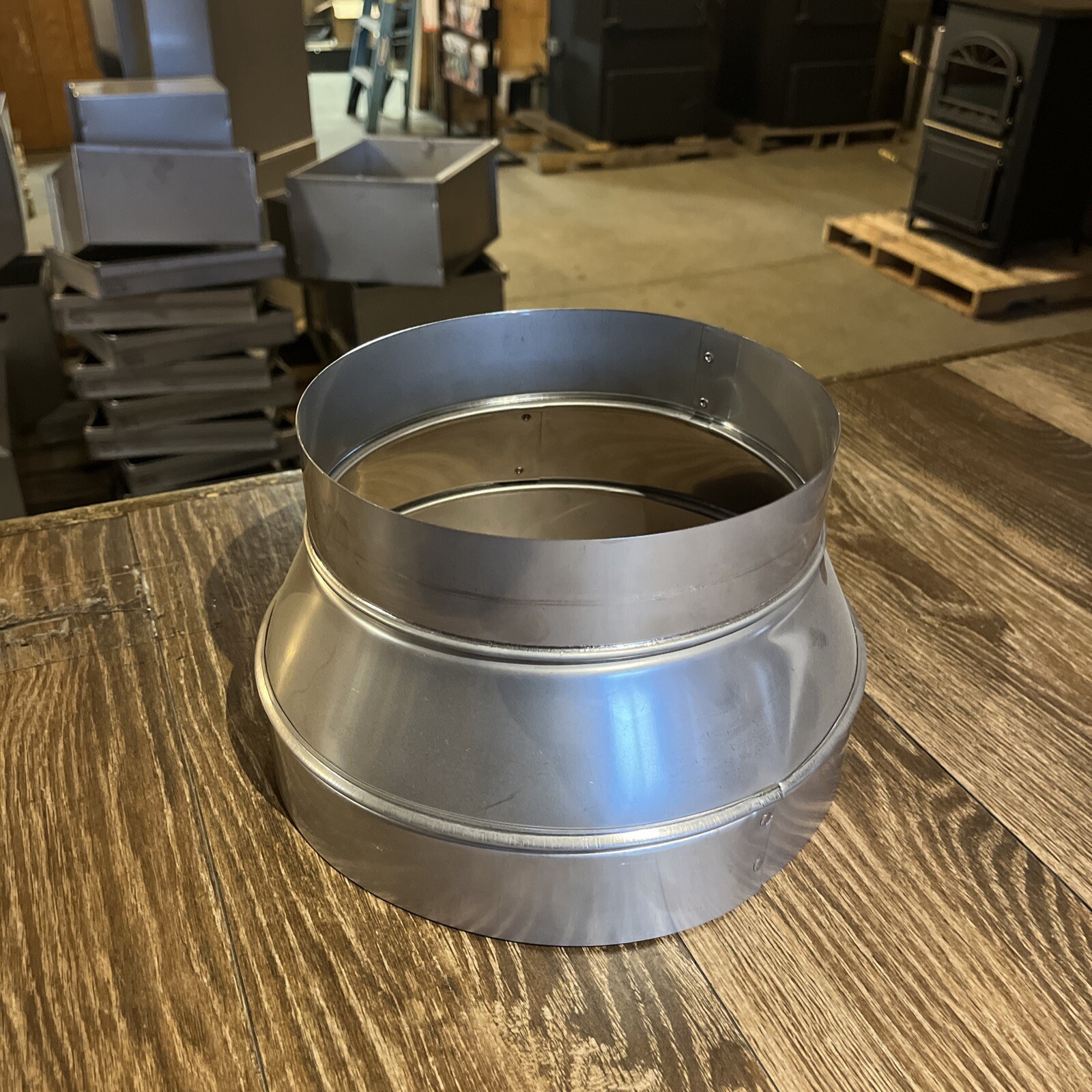 10” x 8” stainless steel stove pipe/chimney reducer/increaser