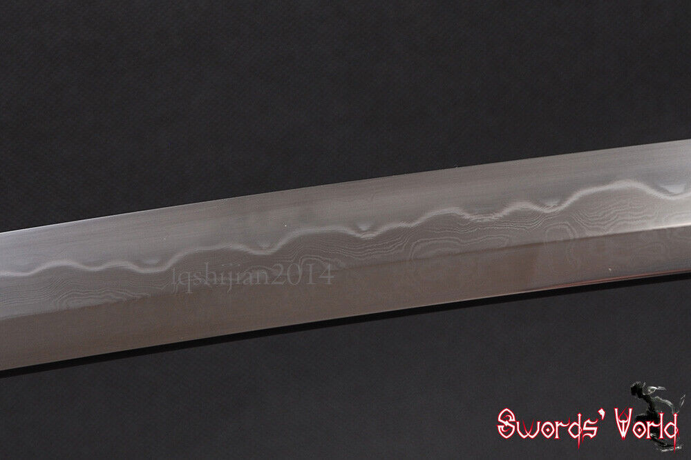 Folded 1095 Carbon Steel Clay Tempered Bare Blade For Japanese Samurai Katana