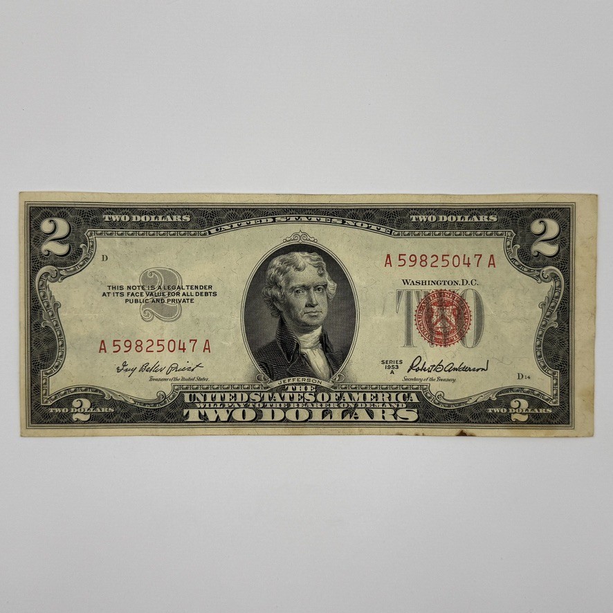1953A $2 Legal Tender United States Note 5047A