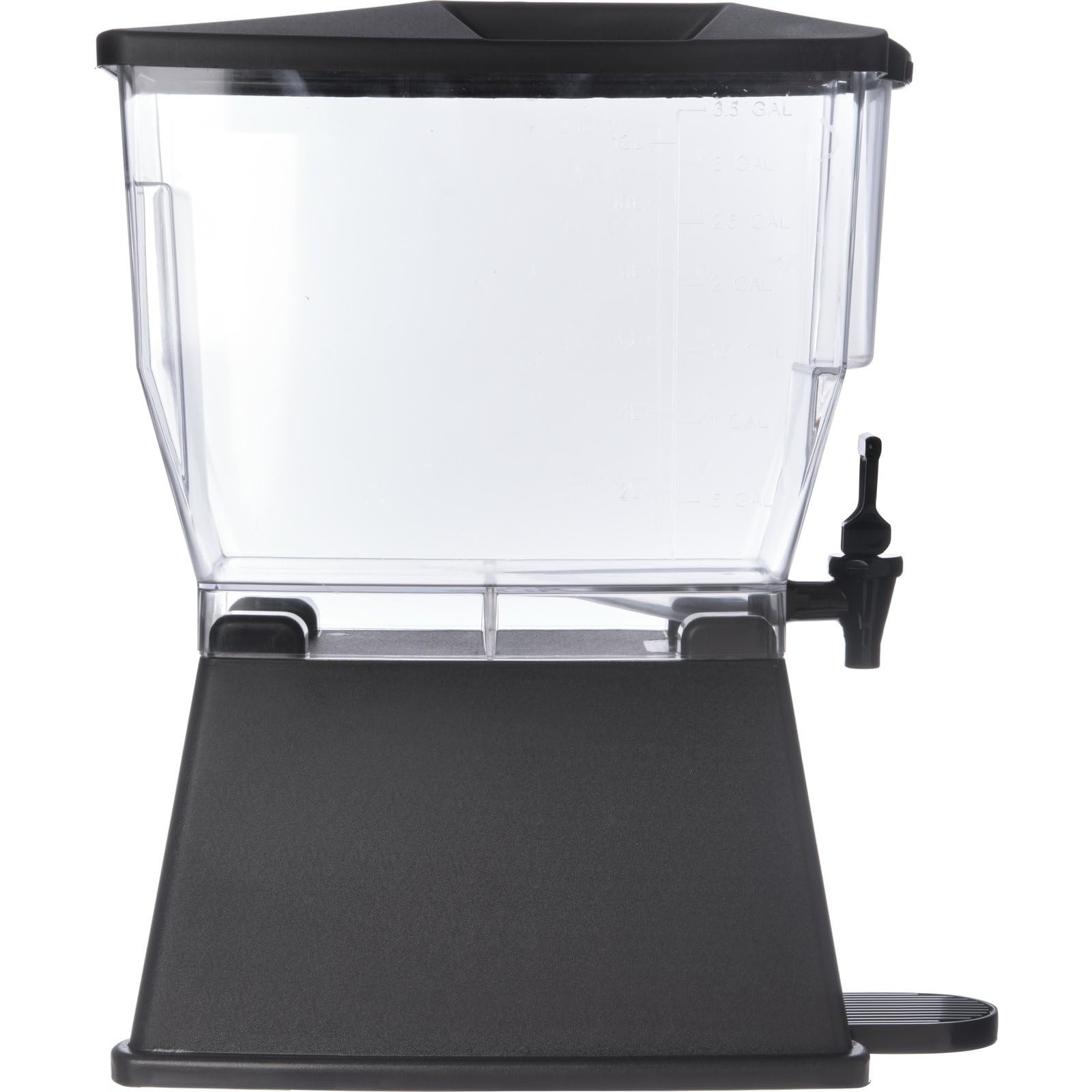 Drink Dispenser Single Polycarbonate Black 3 Gal 3.5 Gal Premium Simple Base