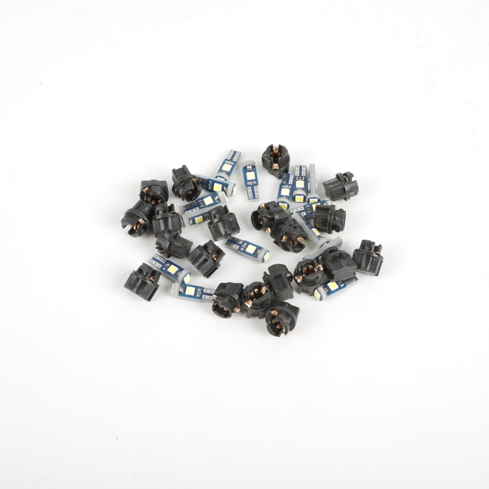 20PCS T5 73LED 3030SMD Instrument Cluster Dash Light Bulb Kit Twist Socket White