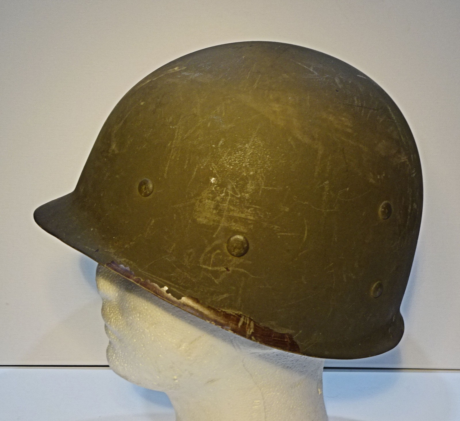 US WWII Hood Rubber Company M-1 Helmet Liner - Rarest of All M-1 Liners