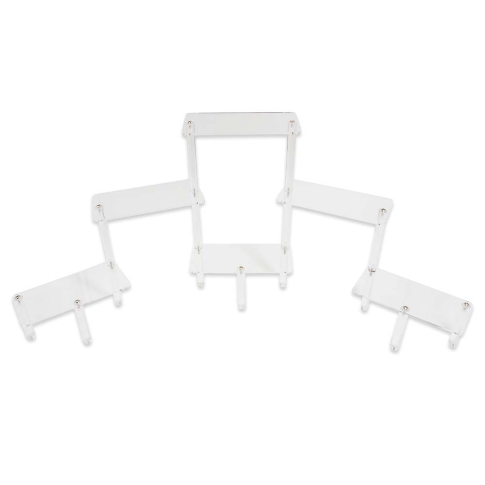 Clear Acrylic Multiplatform Display Stand – 6 Platform Tiered Riser