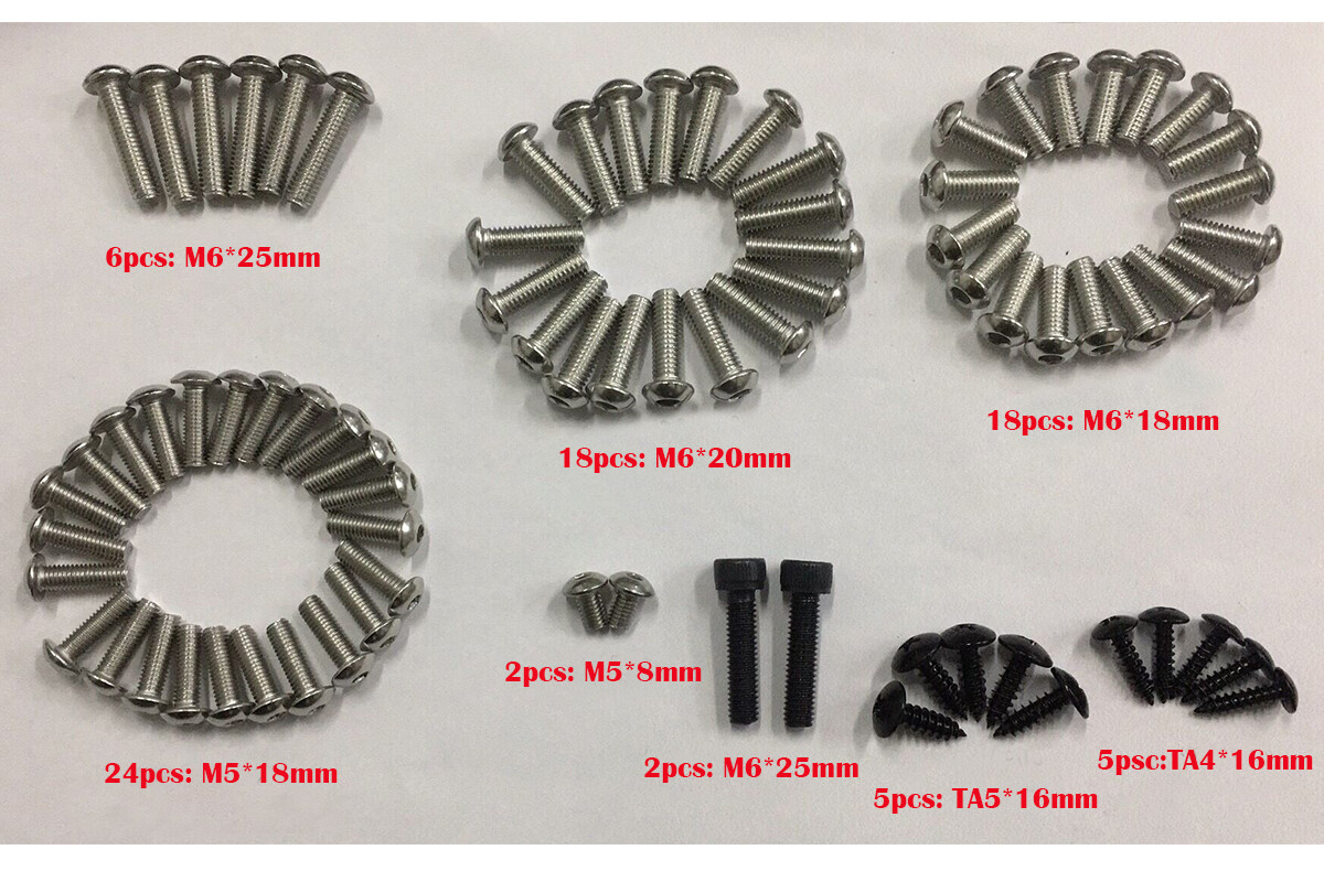 Stainless Steel Fairing Bolts Kit Screws For Suzuki GSXR600 / GSXR750 / GSXR1000