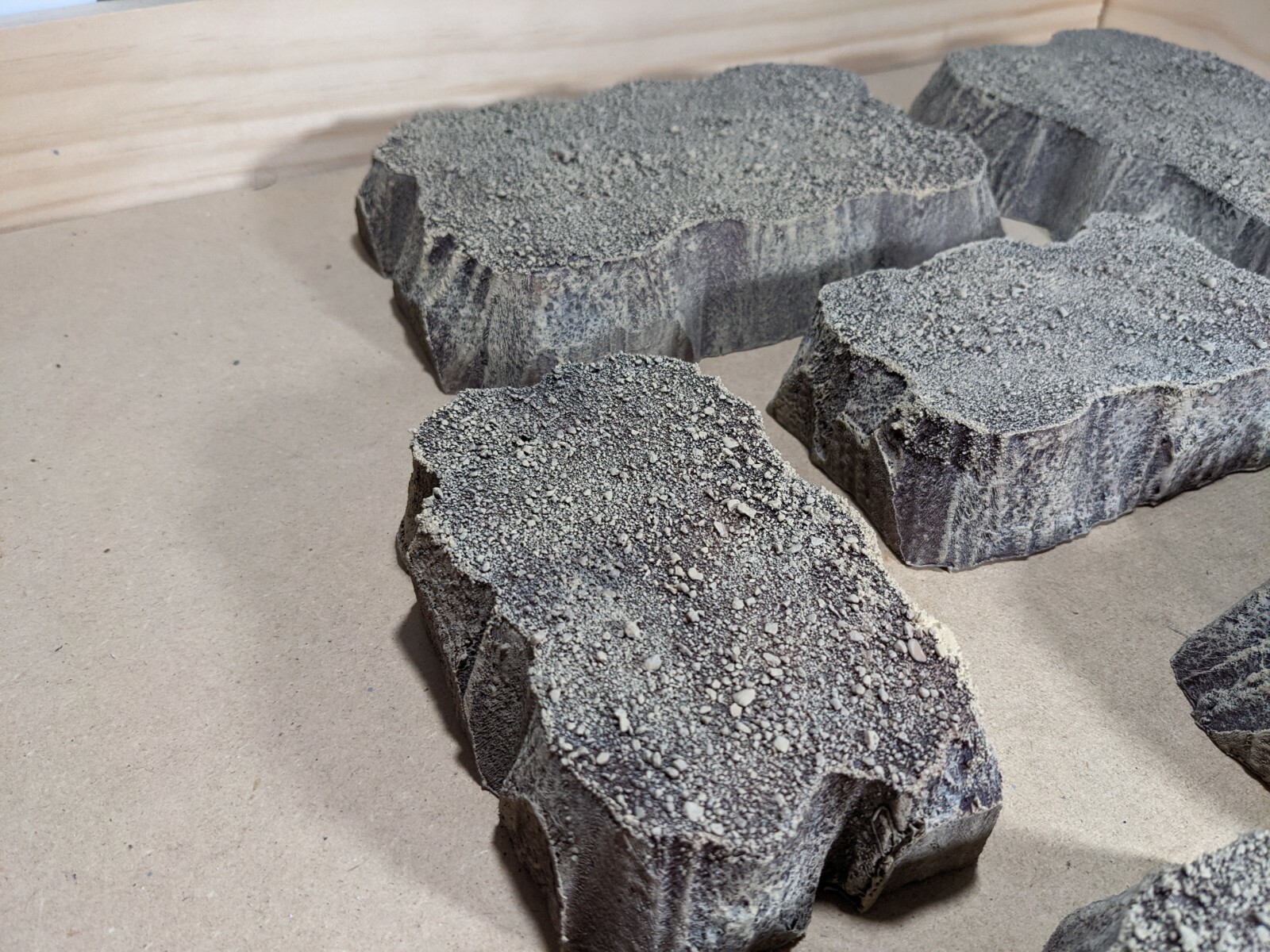 Wargaming Terrain Medium Box Set Platform Hills Desert Finish