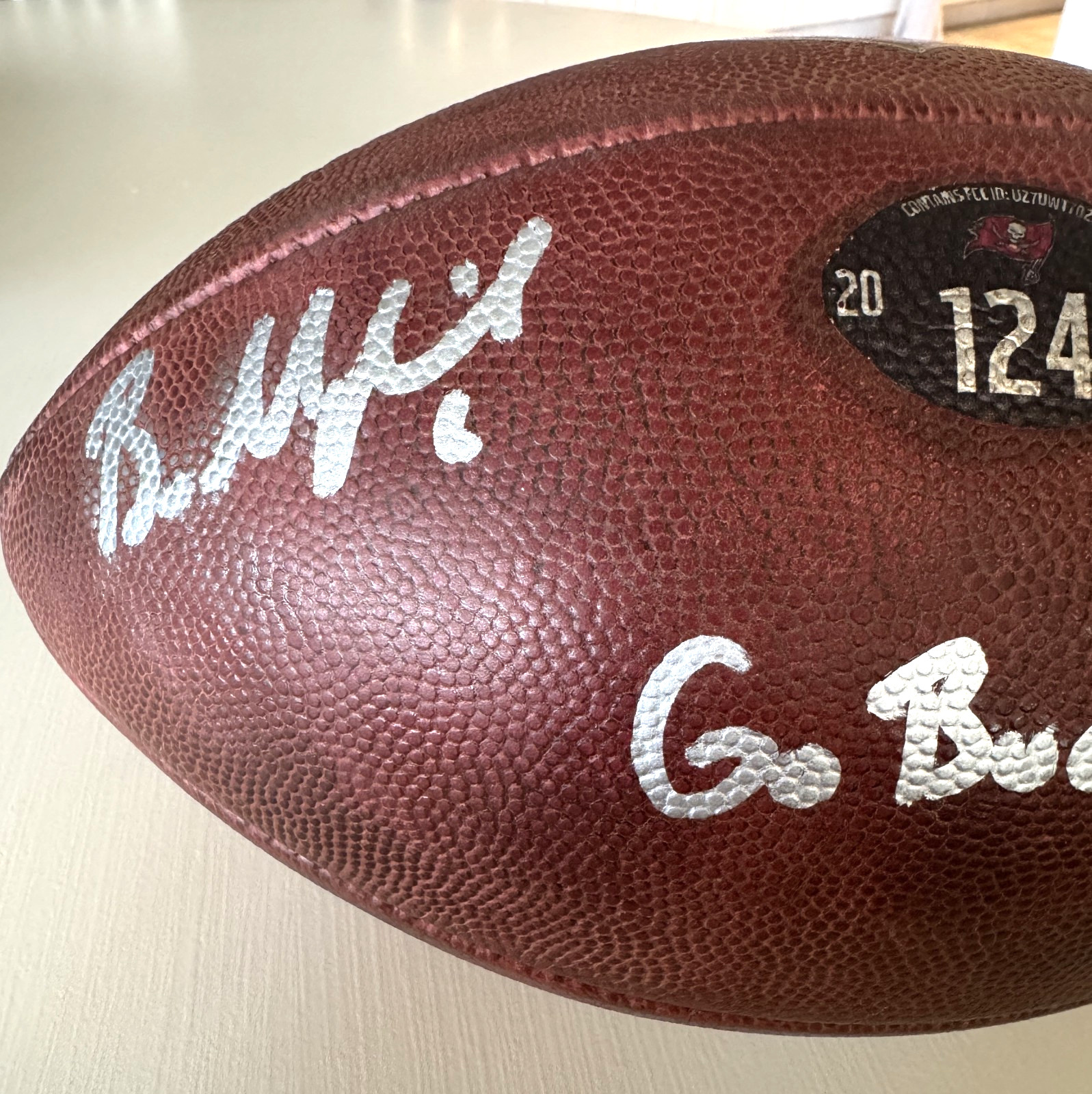 Baker Mayfield GAME-USED💪Signed + Inscribed Ball Tampa Bay Buccaneers 24-25 Szn