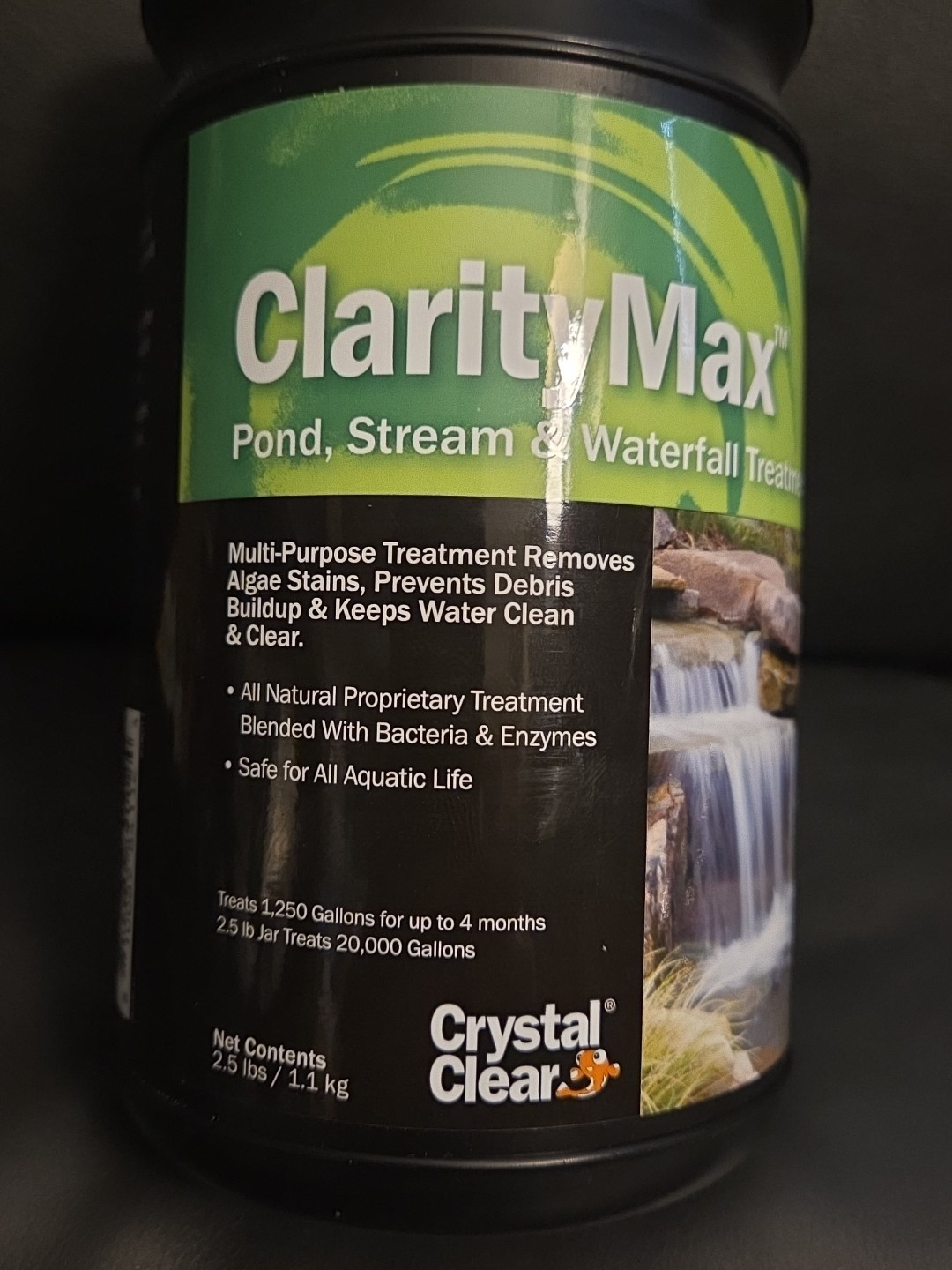 CrystalClear ClarityMax All-Natural Pond, Stream, & Waterfall Treatment 2.5lbs