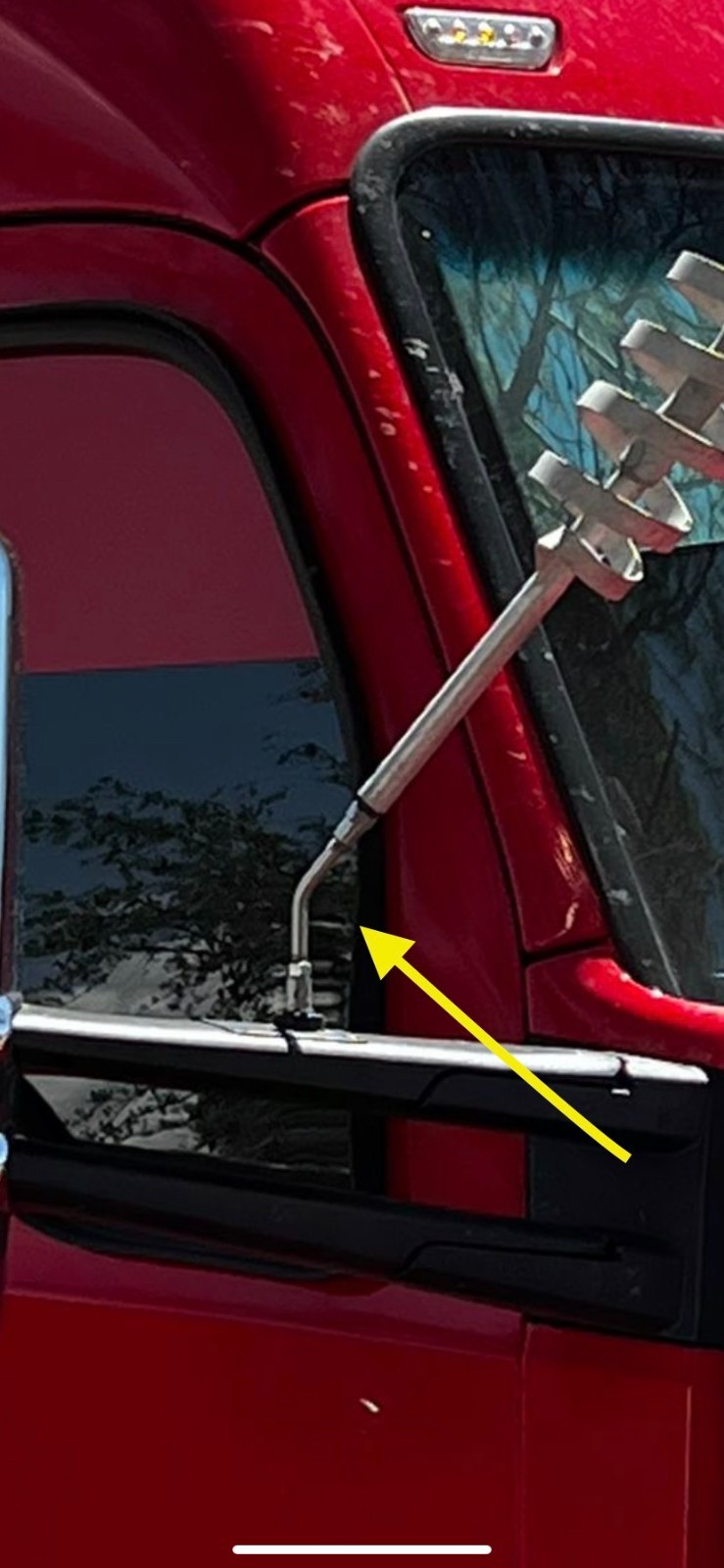 KENWORTH T680 Cb Radio Antenna BRACKET Cricket Style 45 degrees SS PAIR SET