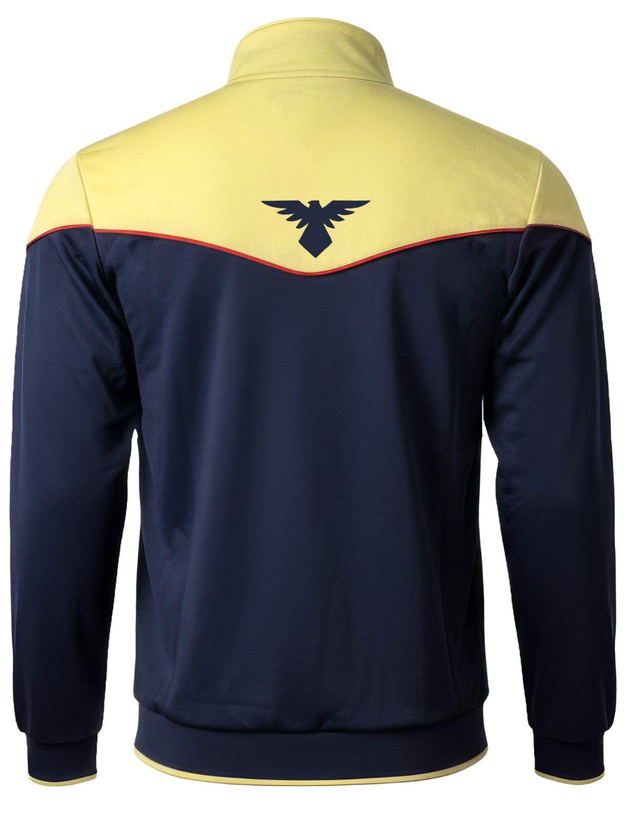 Icon Sports Club America Track Jacket Navy Yellow - Officially Licensed
