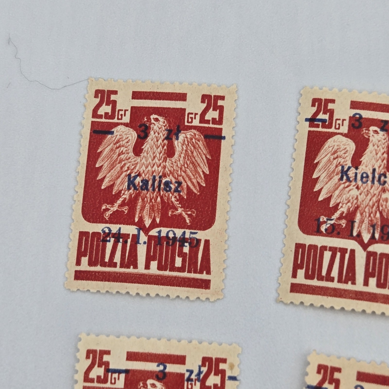 POLAND 1945 Liberation Of Polish Towns Stamps Lot Of 12 Poctza Polska Warszawa..