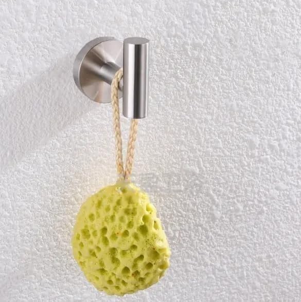 6 Peice Bathroom Hardware Accessories Set Towel Bar Set Stainless steel Silver