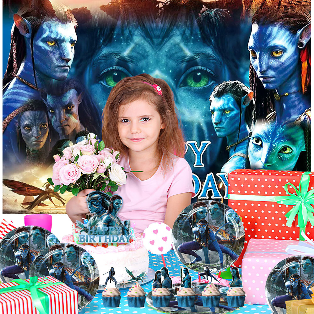 Avatar Party Supplies Party Decorations Set Plates Balloons Banner Tablecloth