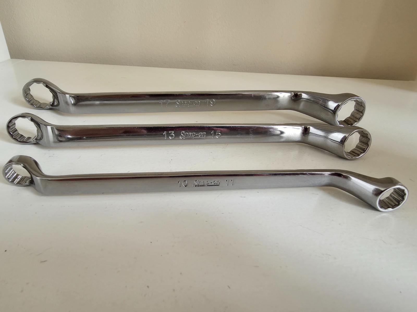 Snap-on Metric 10/11mm, 13/15mm, 17/19 Deep Offset Box End Wrench, excl. cond.