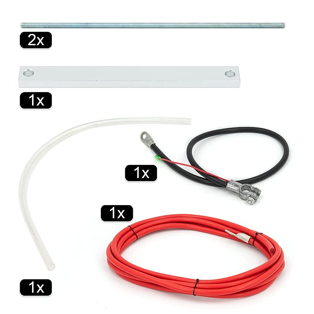 Complete Aluminum Battery Box Relocation Kit Universal Polished Billet Race PC