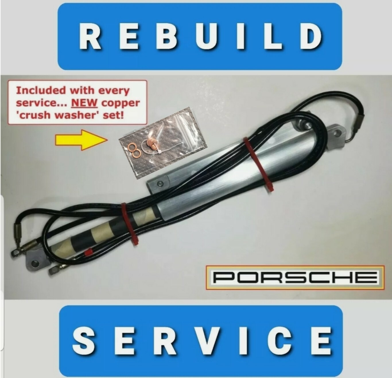 Porsche 911 Convertible Hydraulic REBUILD SERVICE, Rams Top 996 997 (1 DAY) 100%