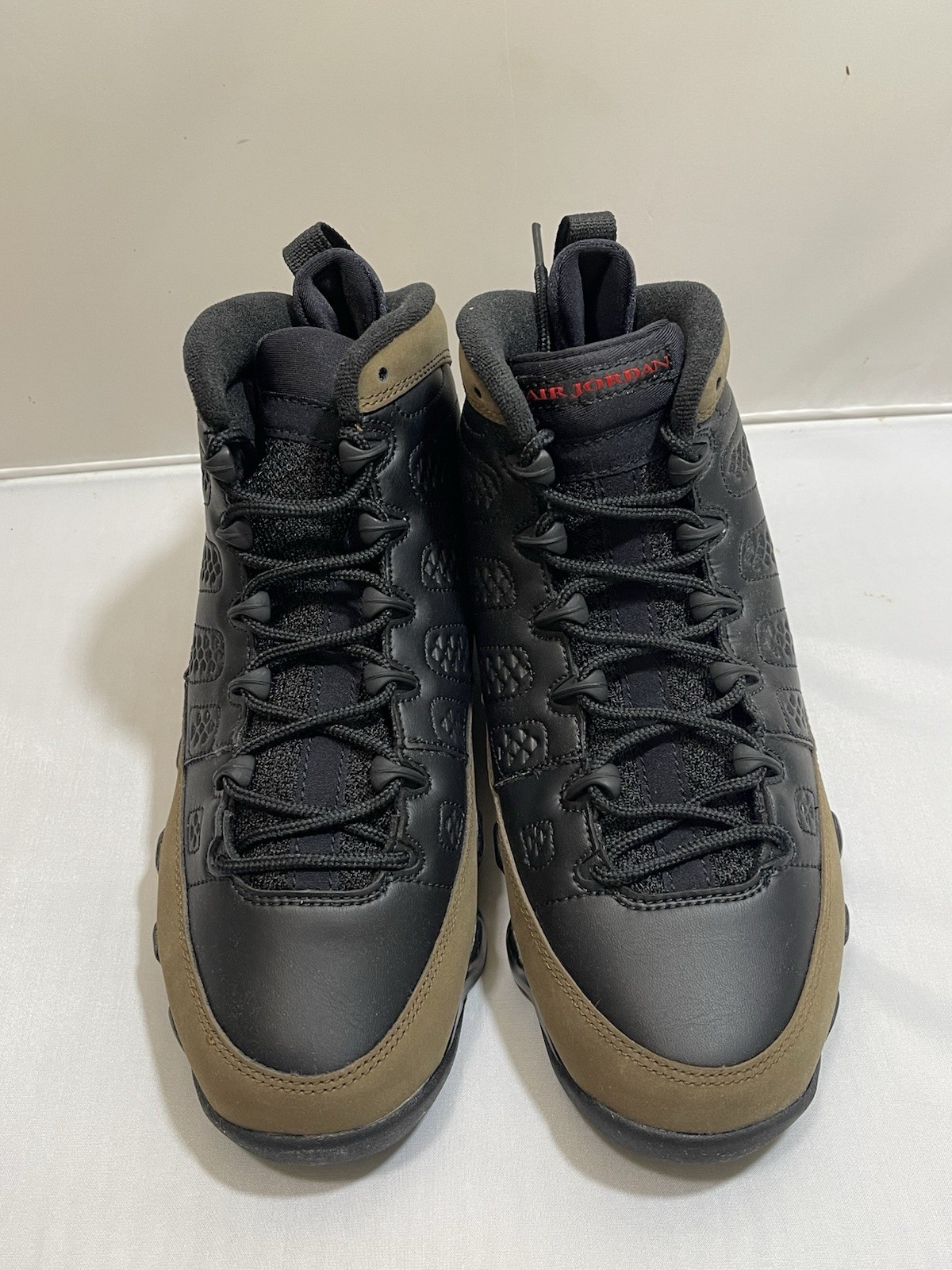 Nike Air Jordan 9 Retro GS Black/True Red Light Olive HV4574-030 Boys Size 7Y