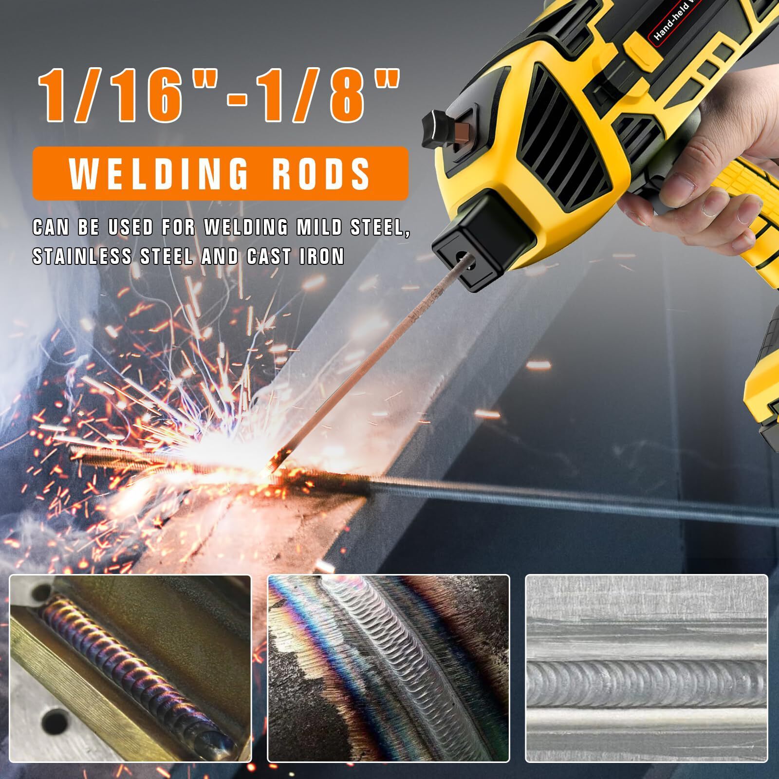 YesRight 120A Portable ARC Welder Gun, 110V Handheld Welding Kit