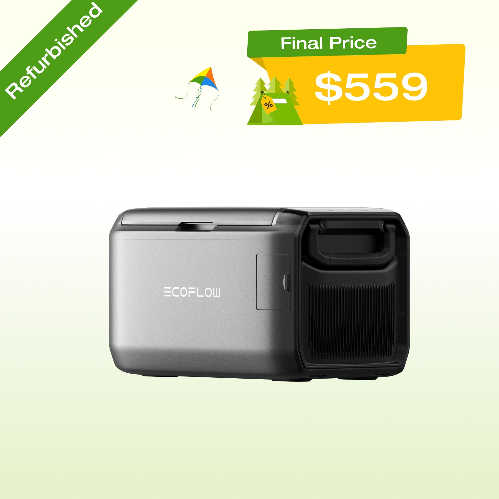 EcoFlow GLACIER Classic 35L Portable Fridge Freezer 43H Cooling Car Refrigerator