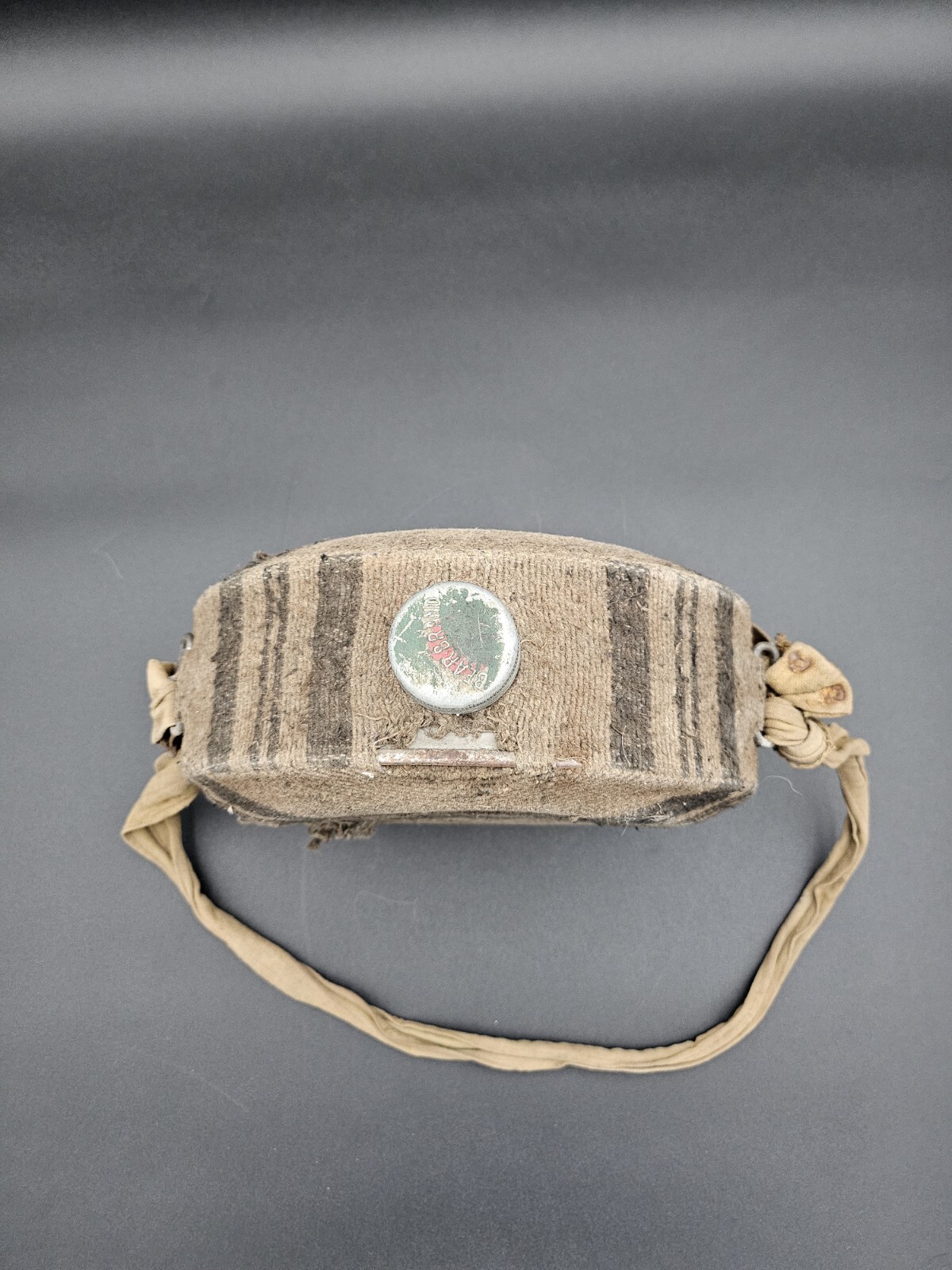 Vintage Bear Brand Canteen w/ Cover and Strap