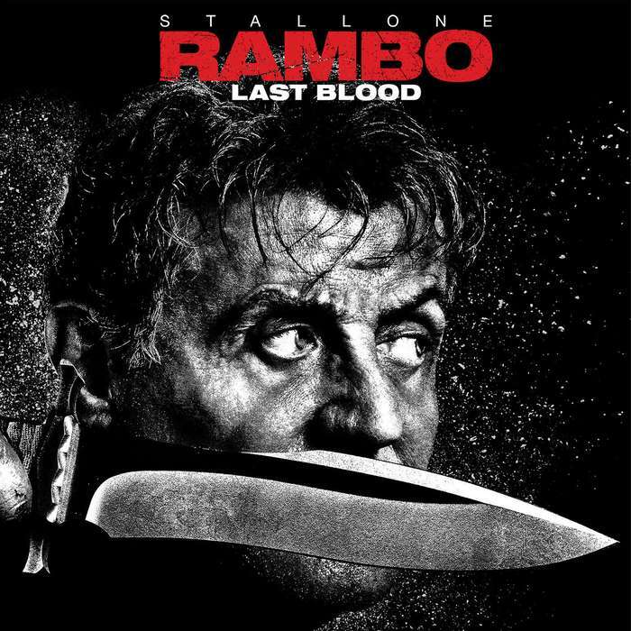 Rambo Licensed Last Blood Sylvester Stallone Hunting Fixed Blade Bowie Knife