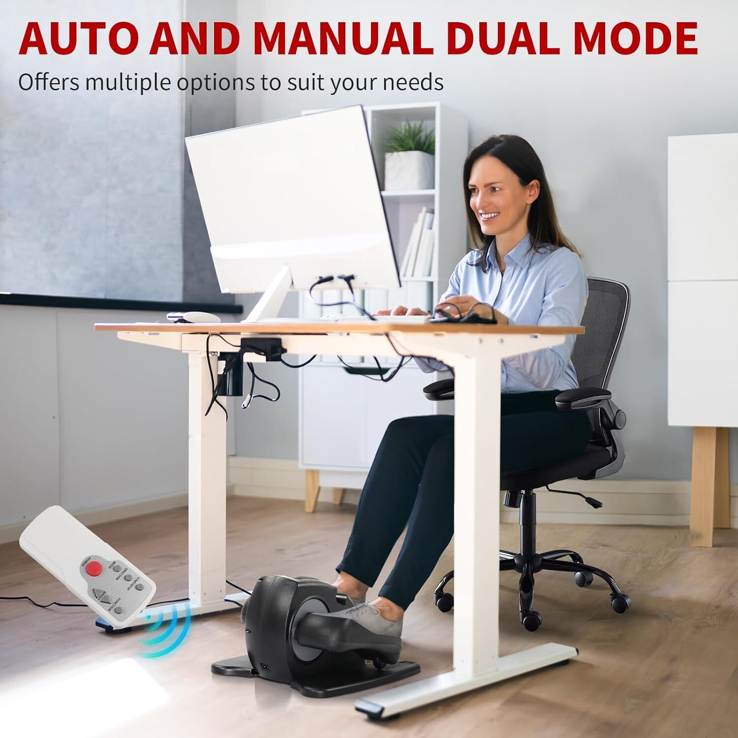 Ellipse Electric Elliptical Machine Under Desk Leg Exerciser Fully Assembled LCD