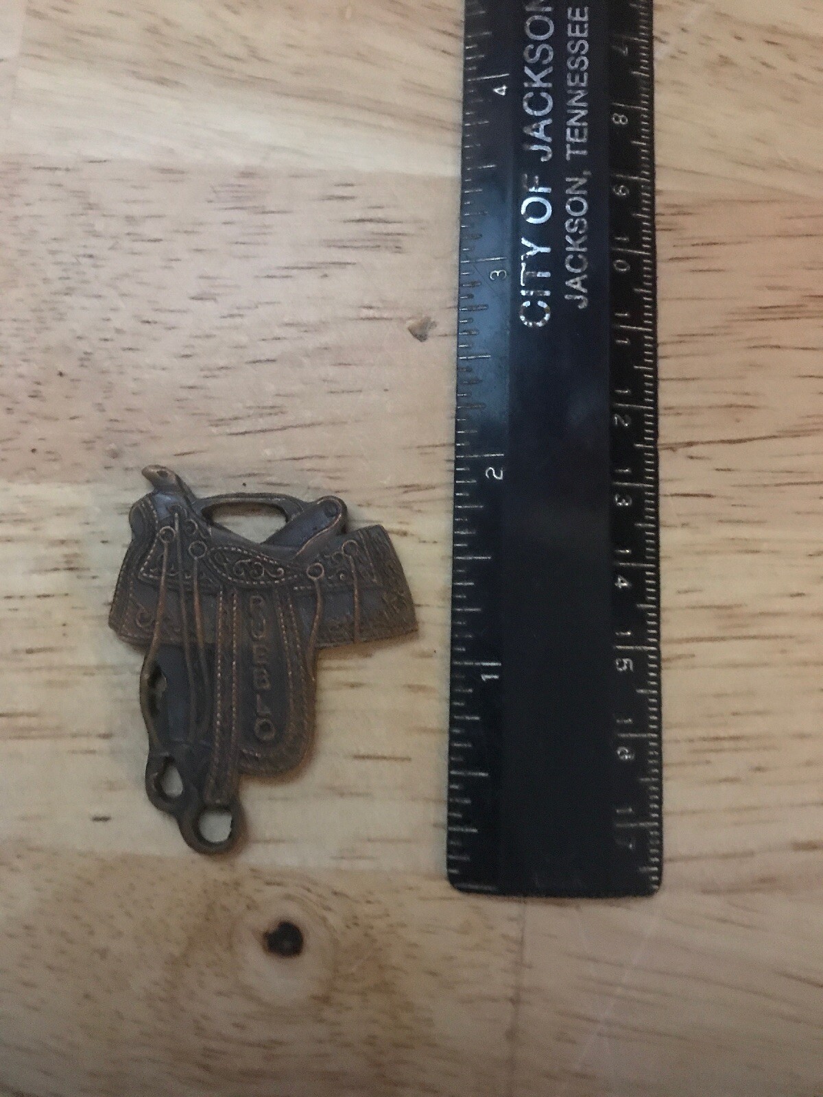 Saddle Pocket Watch FOB Cowboy Ranch KEYCHAIN Horse Pueblo Colorado Rodeo METAL