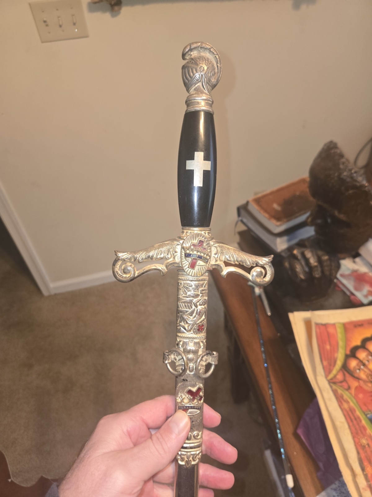 Templar Knights Antique Masonic Freemason Fraternal Sword Saber Molilley & Co