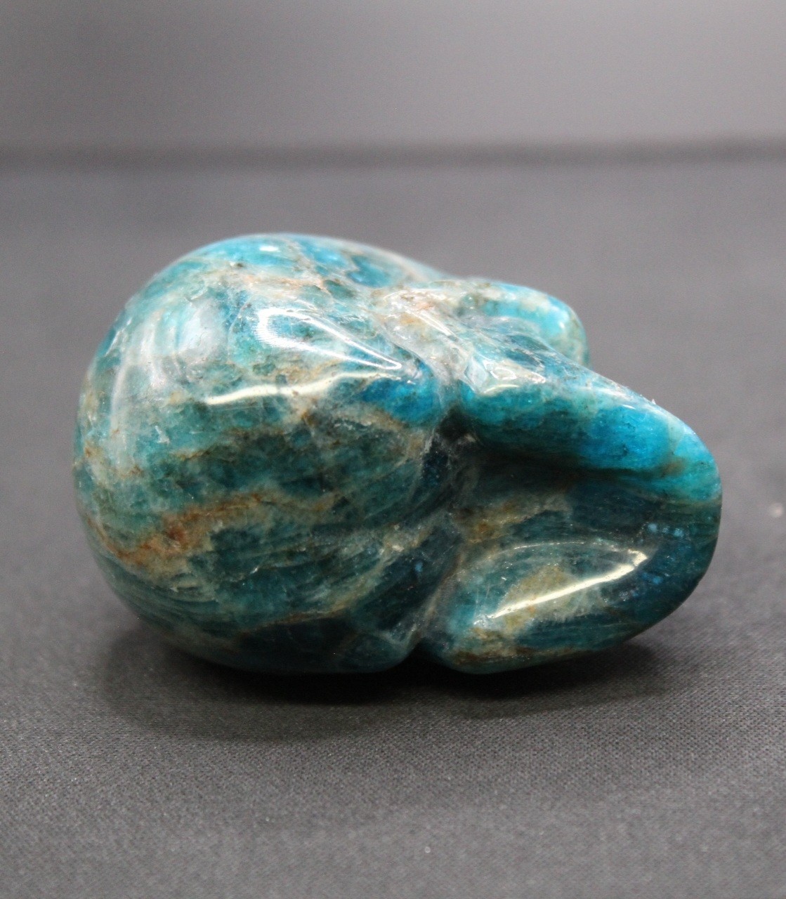 Blue Apatite High Quality Hand Carved Crystal Skull Healing Rock Natural Mineral