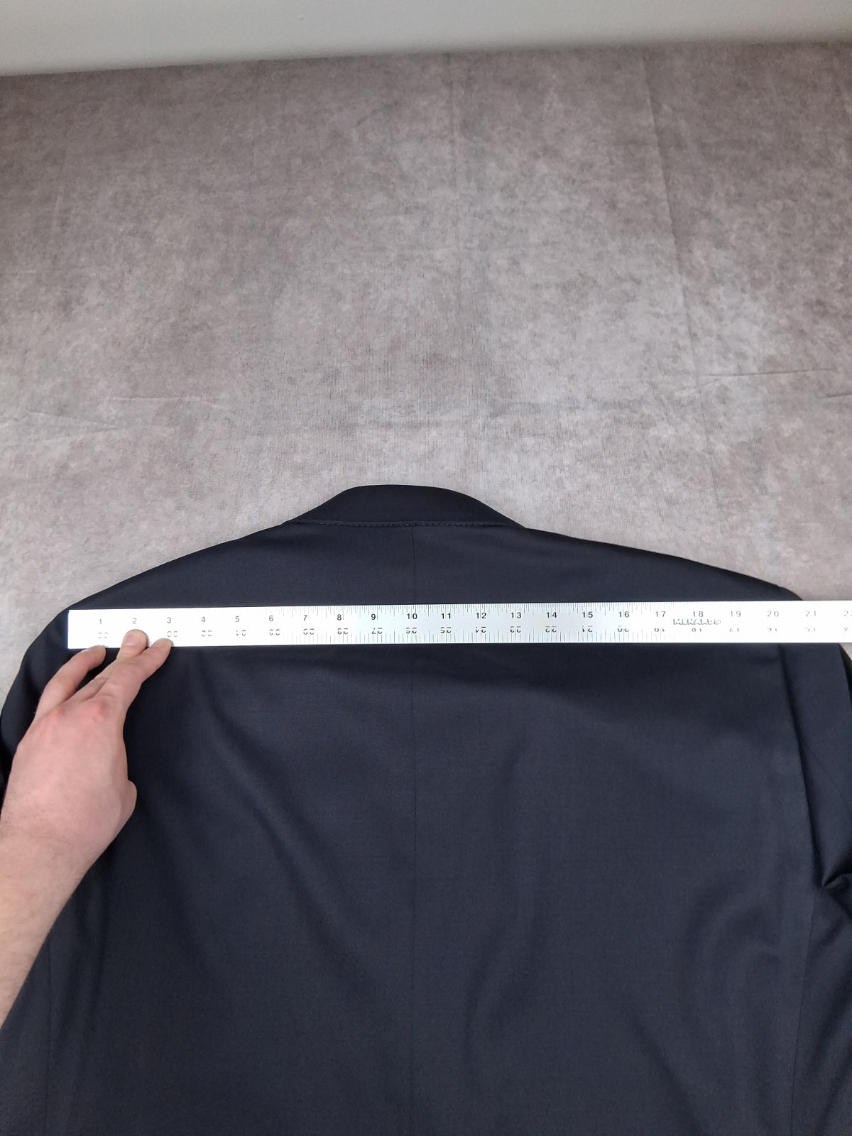 Hart Schaffner Marx Blazer Men 48L Navy Blue Chicago Fit Wool Blend Sport Coat