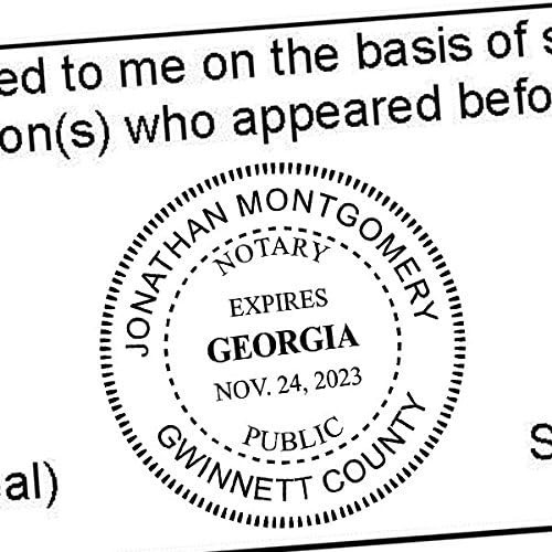 Georgia Round Notary Stamp | Official State Notary Stamp | Official Seals | M...