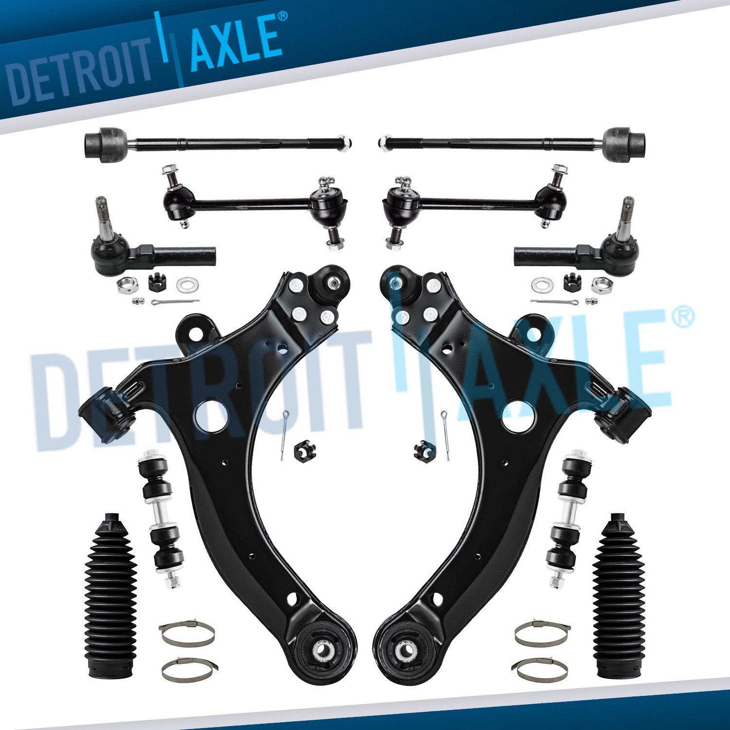 Front Rear Control Arm Kit for Chevy Impala Monte Carlo Buick Lacrosse Century